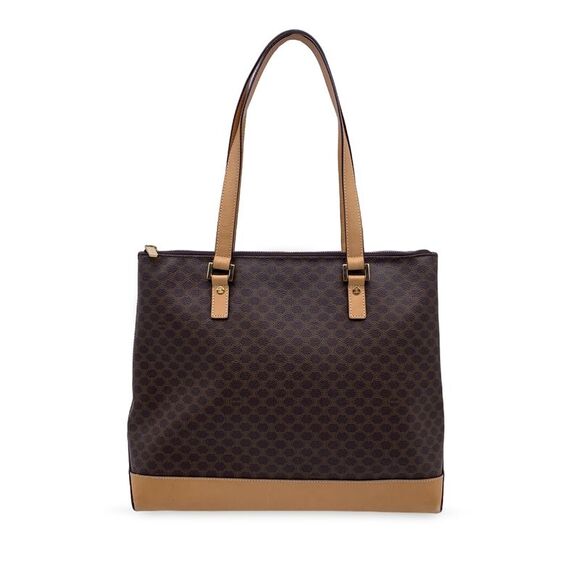 Celine Vintage Cloth Tote Bag Macadam - Picture 1 of 6